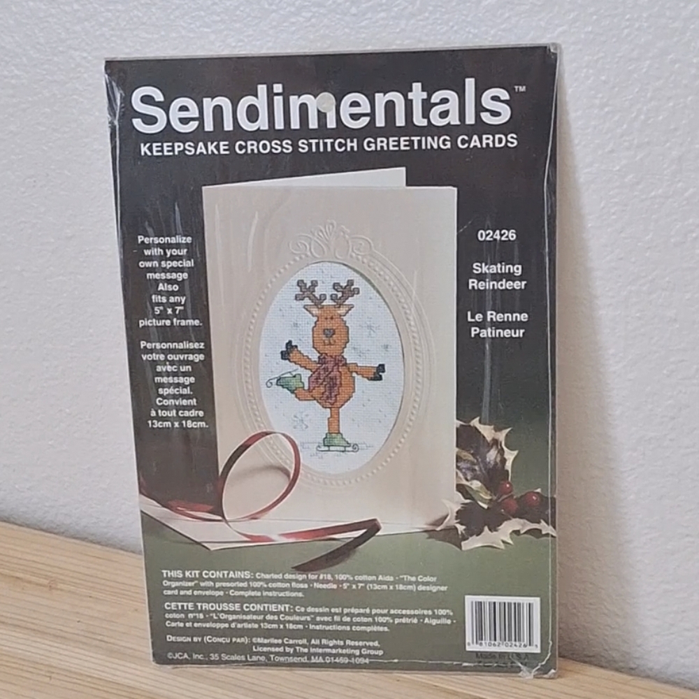 Sendimentals Cross-Stitch Holiday Card